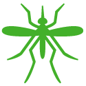 Green Mosquito silhouette 